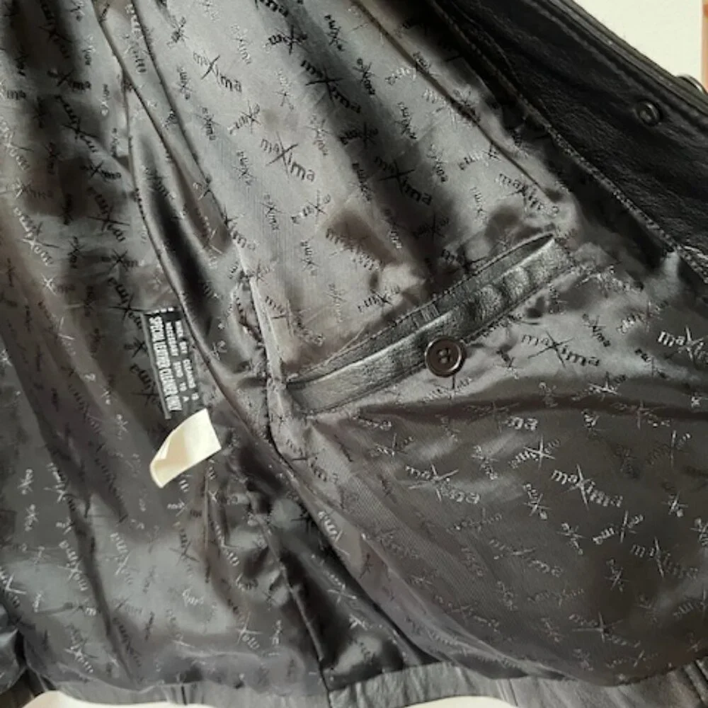 Wilsons Leather Maxima Black Womens Blazer Jacket - Picture 4 of 10